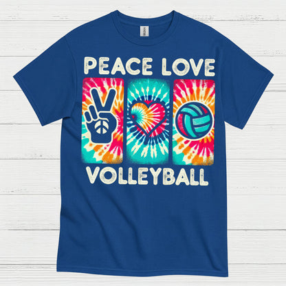 Peace Love Volleyball T Shirt