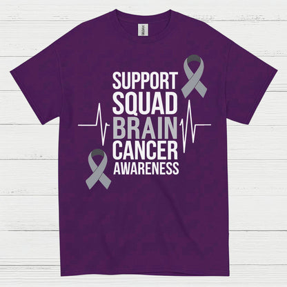 Support Squad Brain Cancer Awareness T Shirt