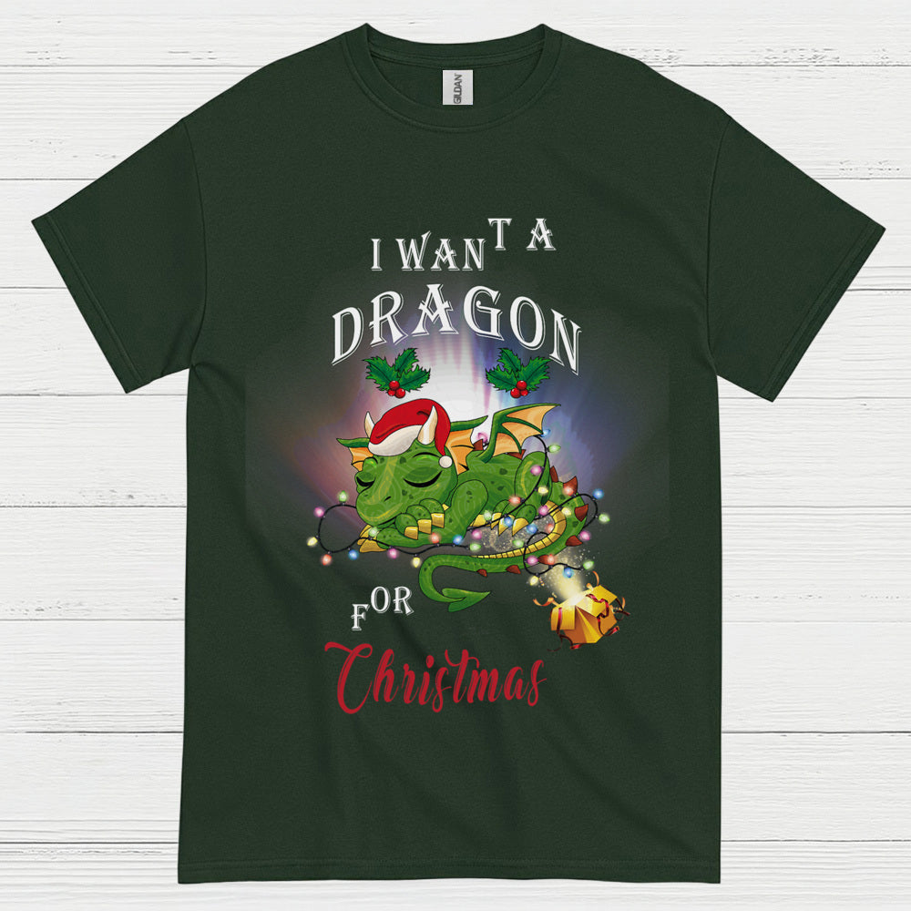 Christmas Dragon Wish T Shirt