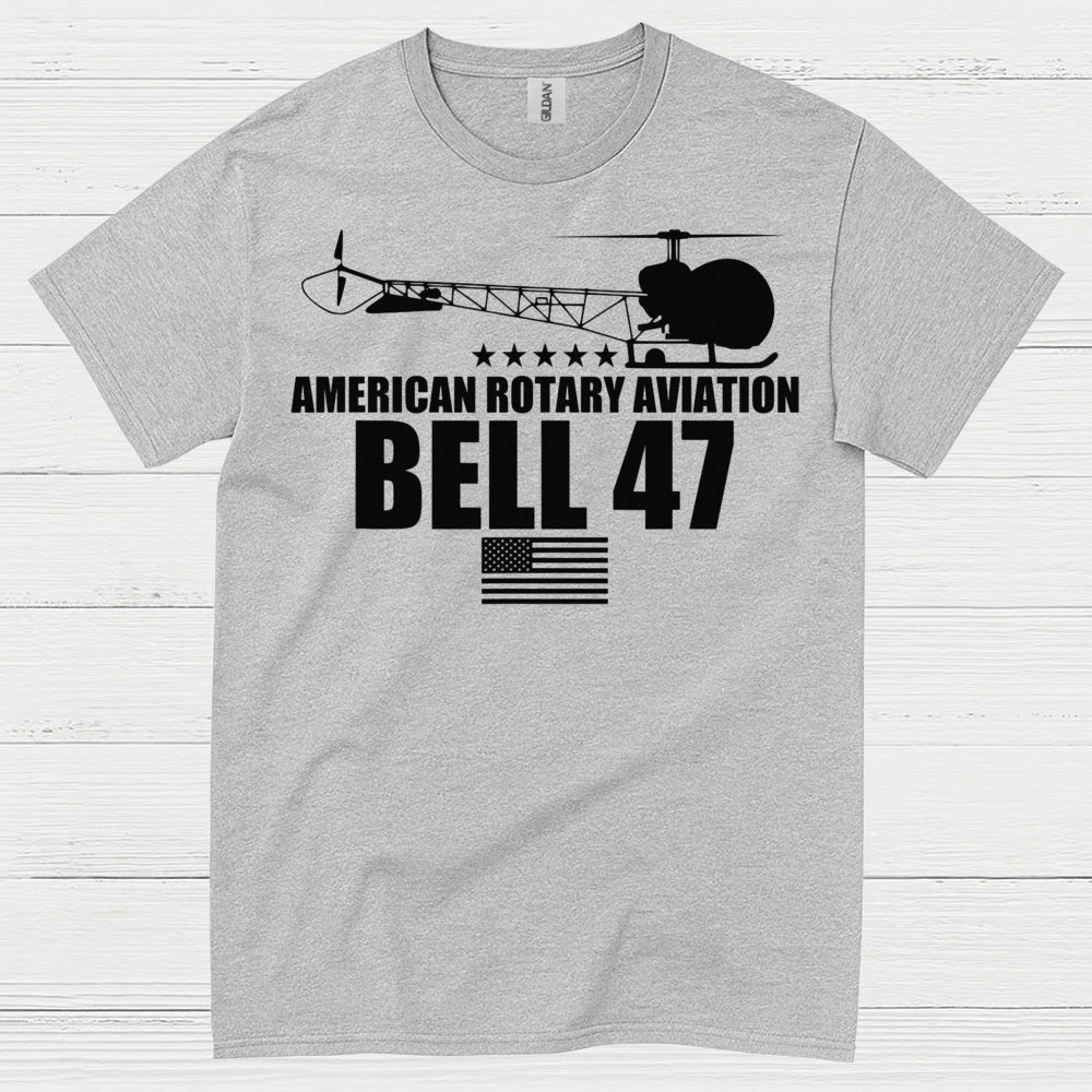 Bell 47 American Rotary Aviation T Shirt