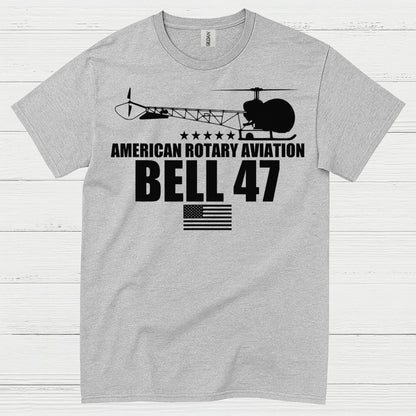 Bell 47 American Rotary Aviation T Shirt