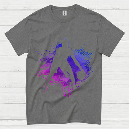 Color Splash Basketball Silhouette T Shirt