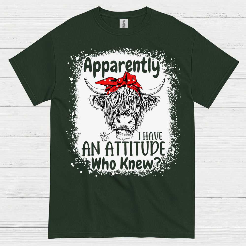 Sassy Highland Cow Attitude T Shirt