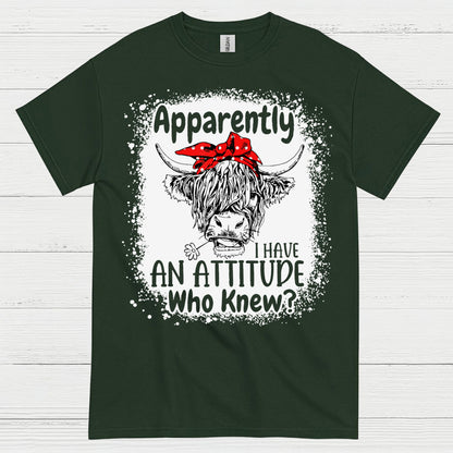Sassy Highland Cow Attitude T Shirt