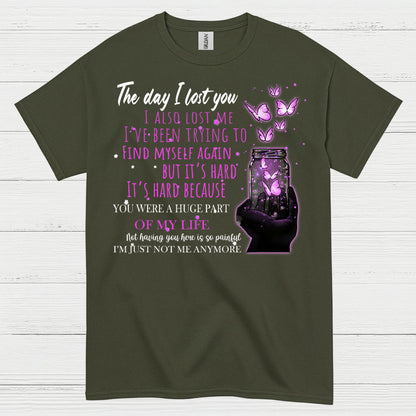 The Day I Lost You Memorial Butterfly T Shirt