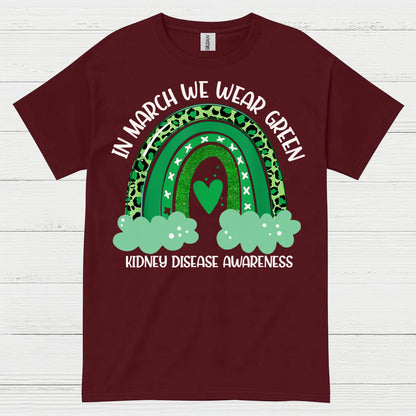 Kidney Disease Awareness Wear Green March T Shirt