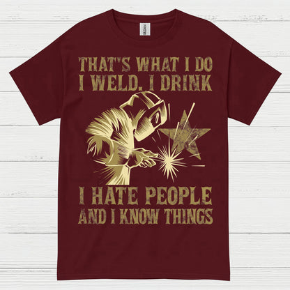 Funny Welding Drinking Quote T Shirt