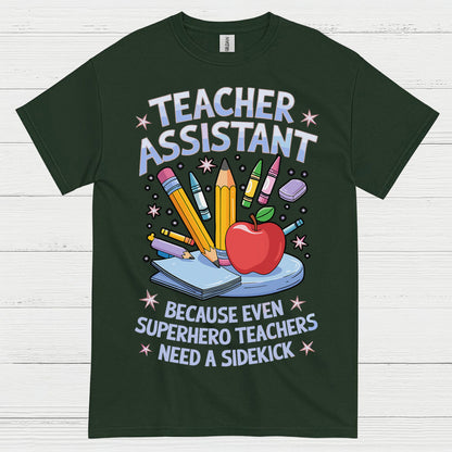 Superhero Teacher Assistant T Shirt