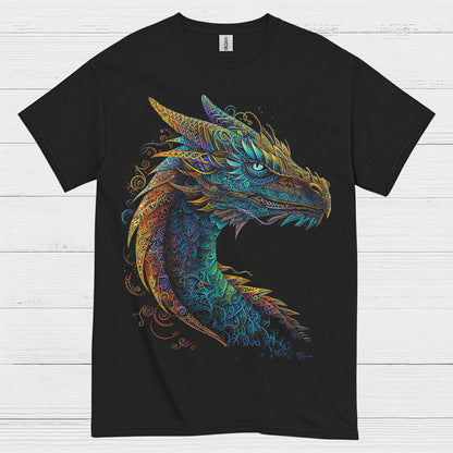Colorful Dragon Head T Shirt