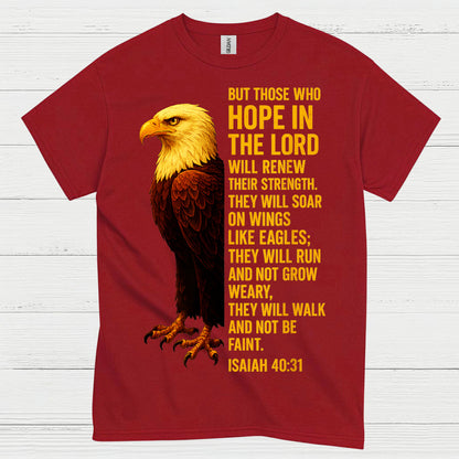 Hope In The Lord Christian Eagle Faith T Shirt