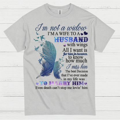 Forever His Wife With Wings In Heaven T Shirt