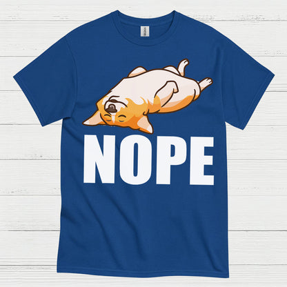 Nope Lazy Corgi Mood T Shirt