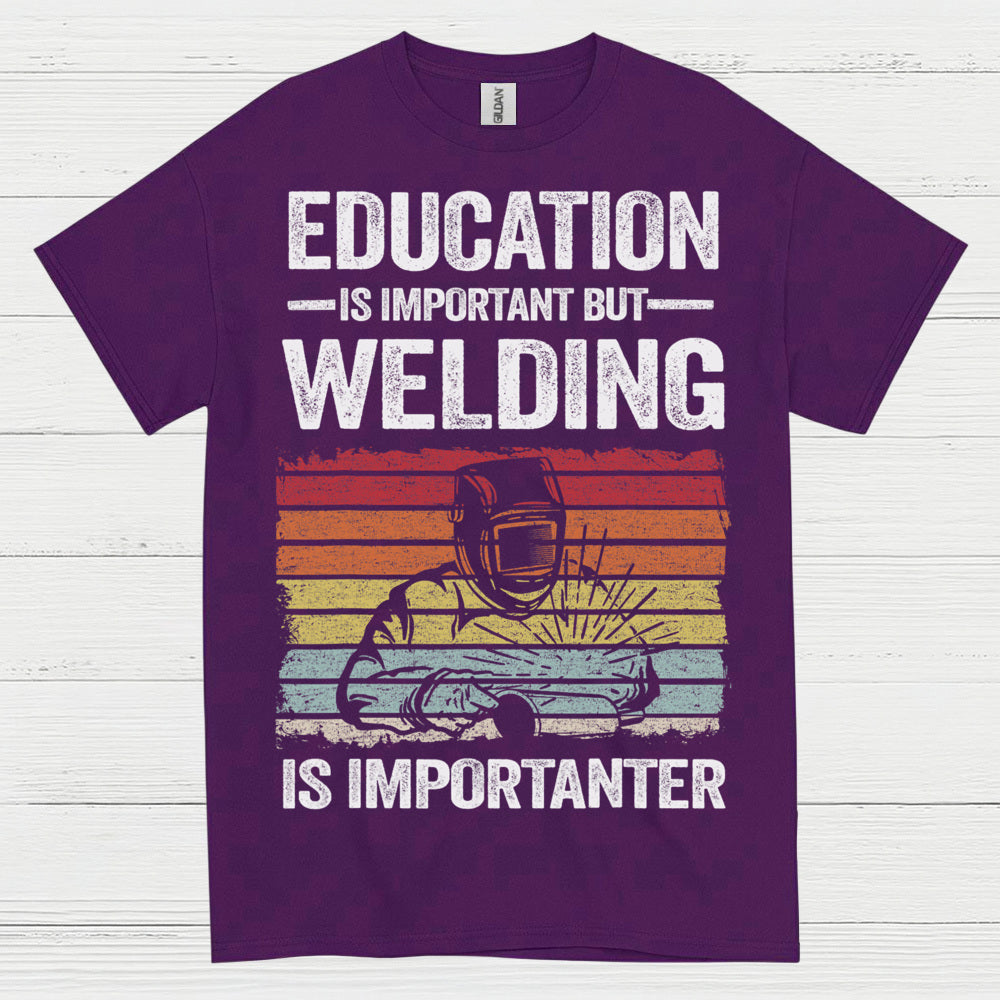 On Fire Welder Humor T Shirt