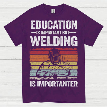 On Fire Welder Humor T Shirt