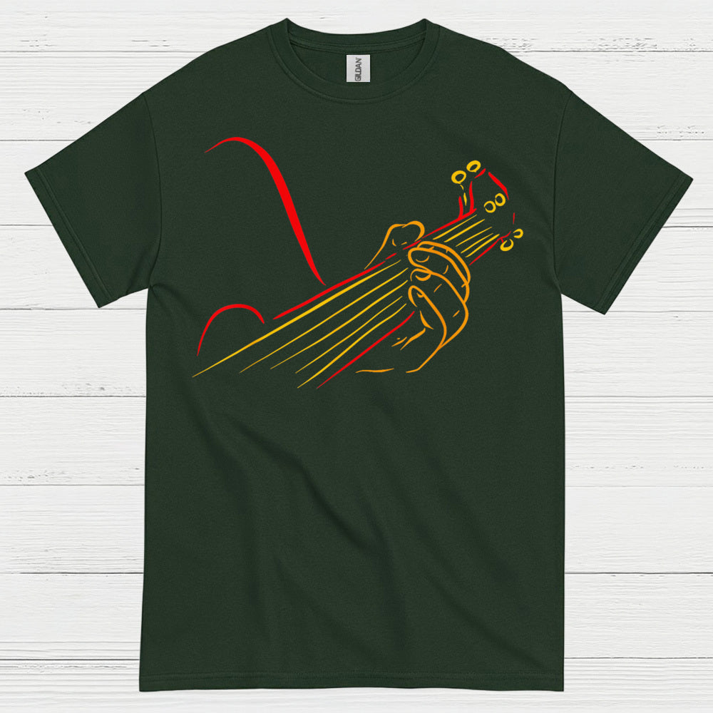 Minimalist Line Art Guitar T Shirt