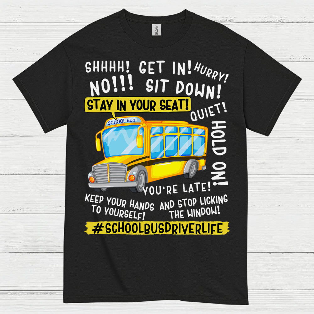 Get On the Bus Teacher T Shirt