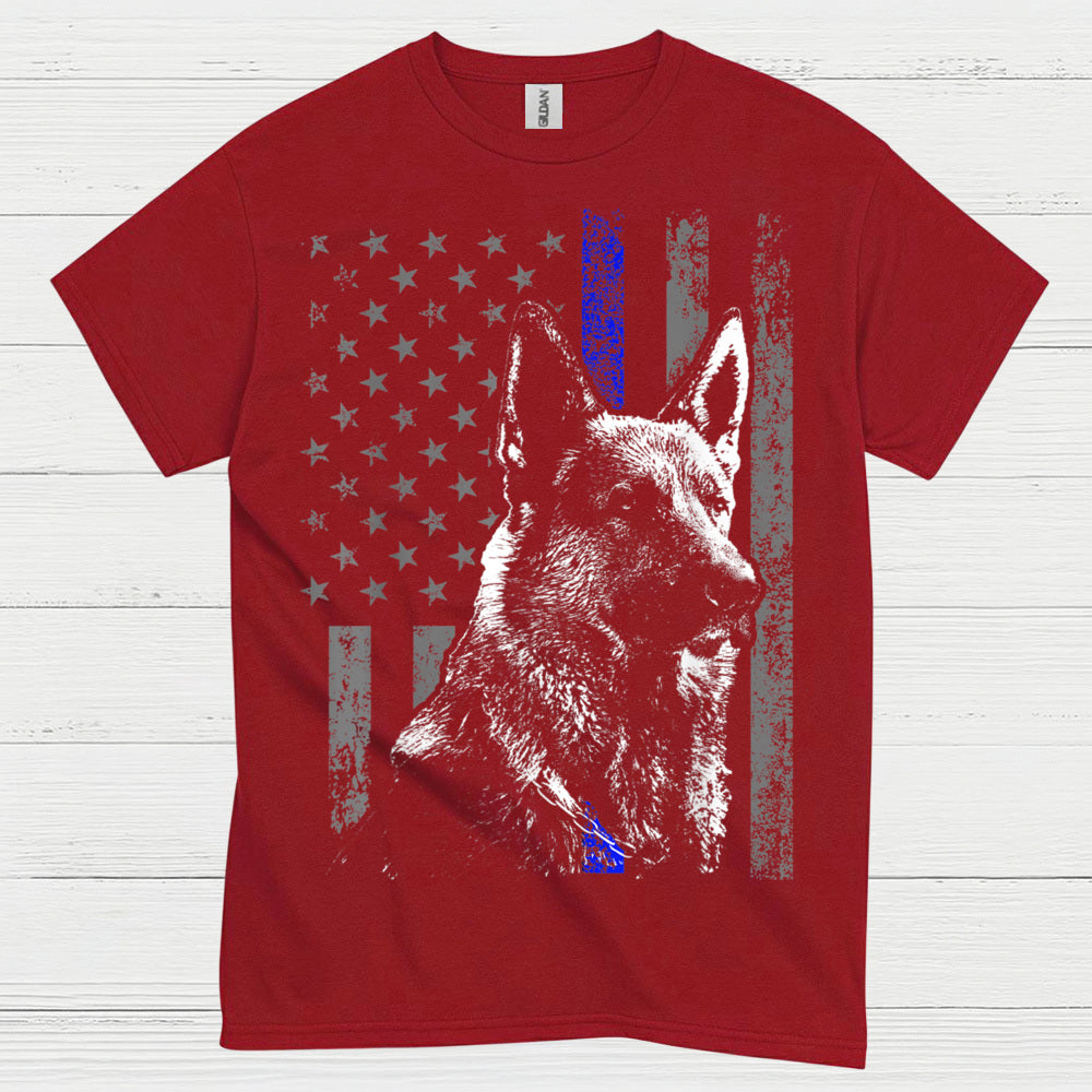 Thin Blue Line Shepherd T Shirt