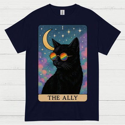 The Ally Rainbow Cat Art T Shirt
