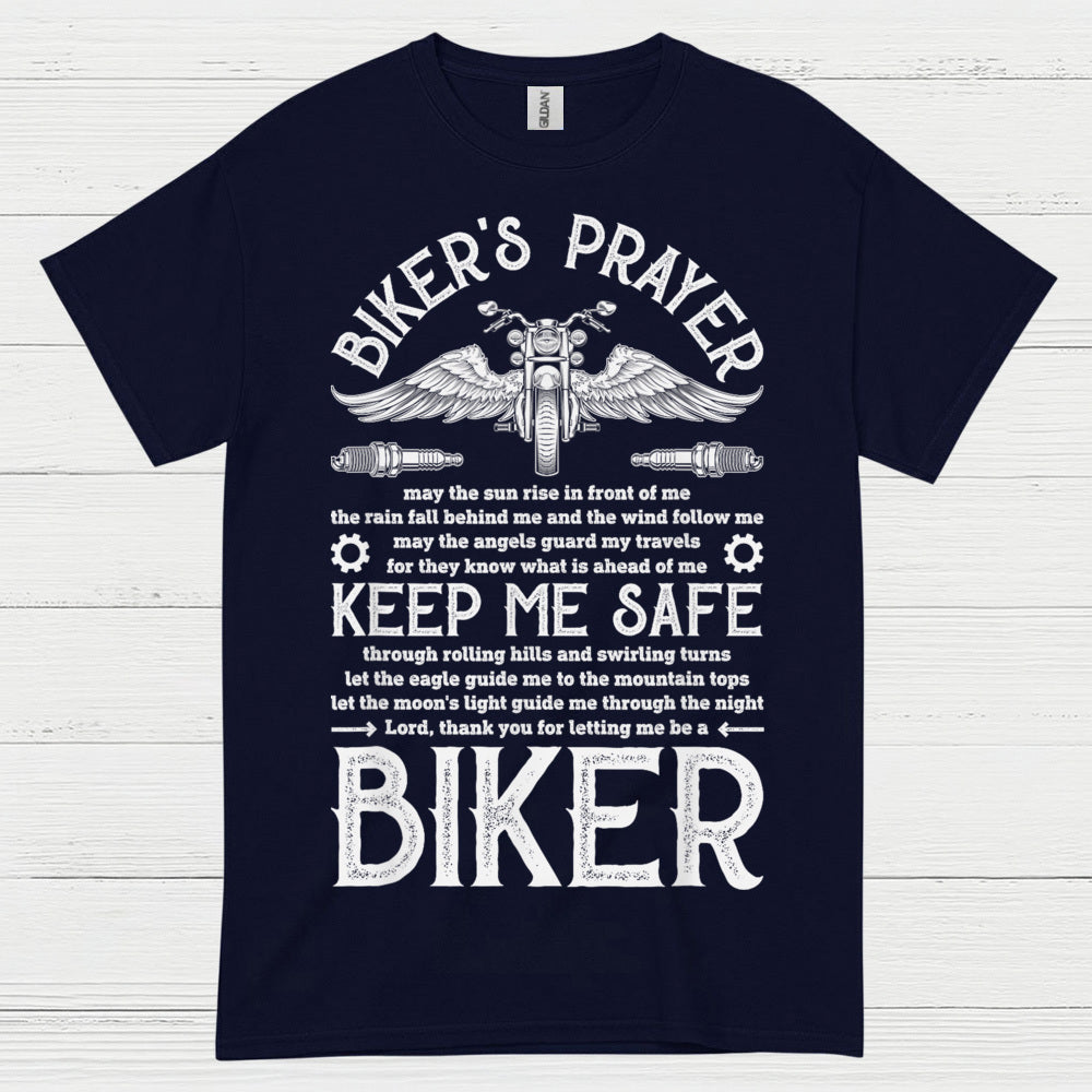 Biker’s Prayer Keep Me Safe T Shirt