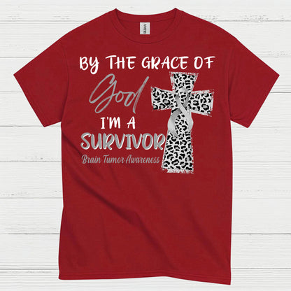 By The Grace Of God Survivor Brain Tumor T Shirt