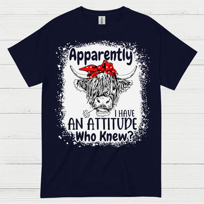 Sassy Highland Cow Attitude T Shirt