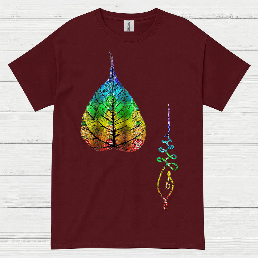 Chakra Leaf Spiritual Energy T Shirt