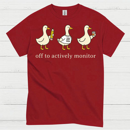 Ducks in Action Teacher T Shirt
