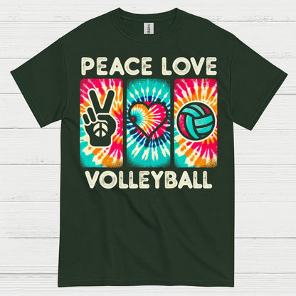 Peace Love Volleyball T Shirt