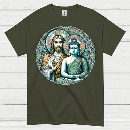 Jesus Buddha Harmony Spiritual T Shirt