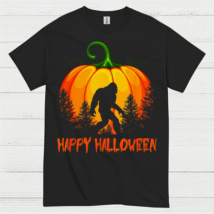 Happy Halloween Bigfoot Pumpkin T Shirt