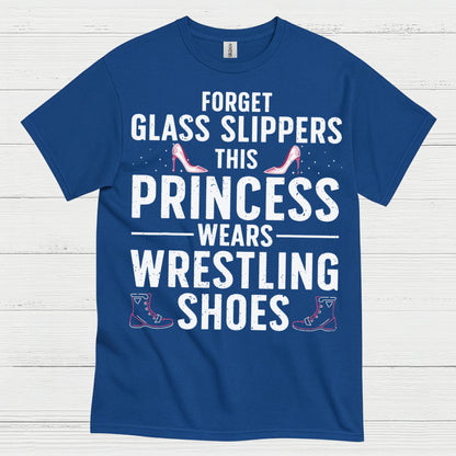 Forget Glass Slippers Princess Wears Wrestling Shoes T Shirt