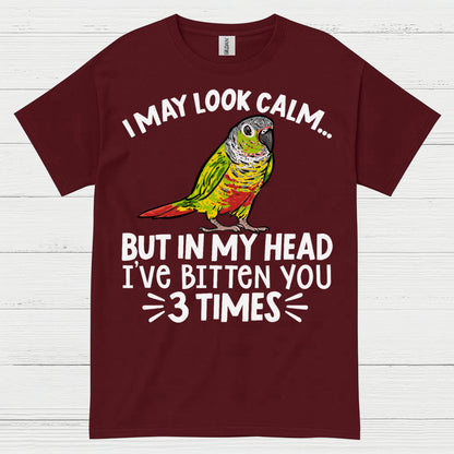 I May Look Calm Funny Parrot T Shirt