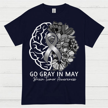 Go Gray In May Brain Tumor Awareness T Shirt