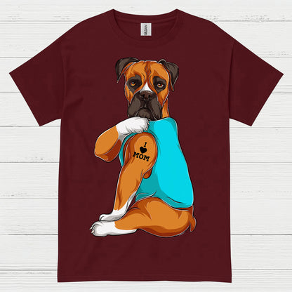 Boxer Mom Tattoo Paw T Shirt