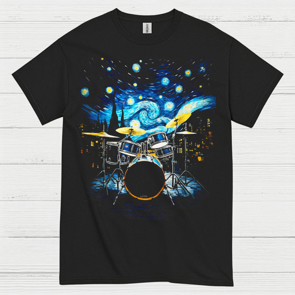 Starry Night Drummer T Shirt