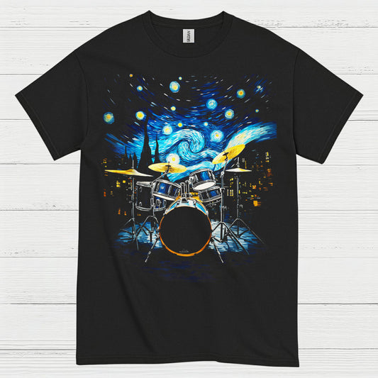 Starry Night Drummer T Shirt