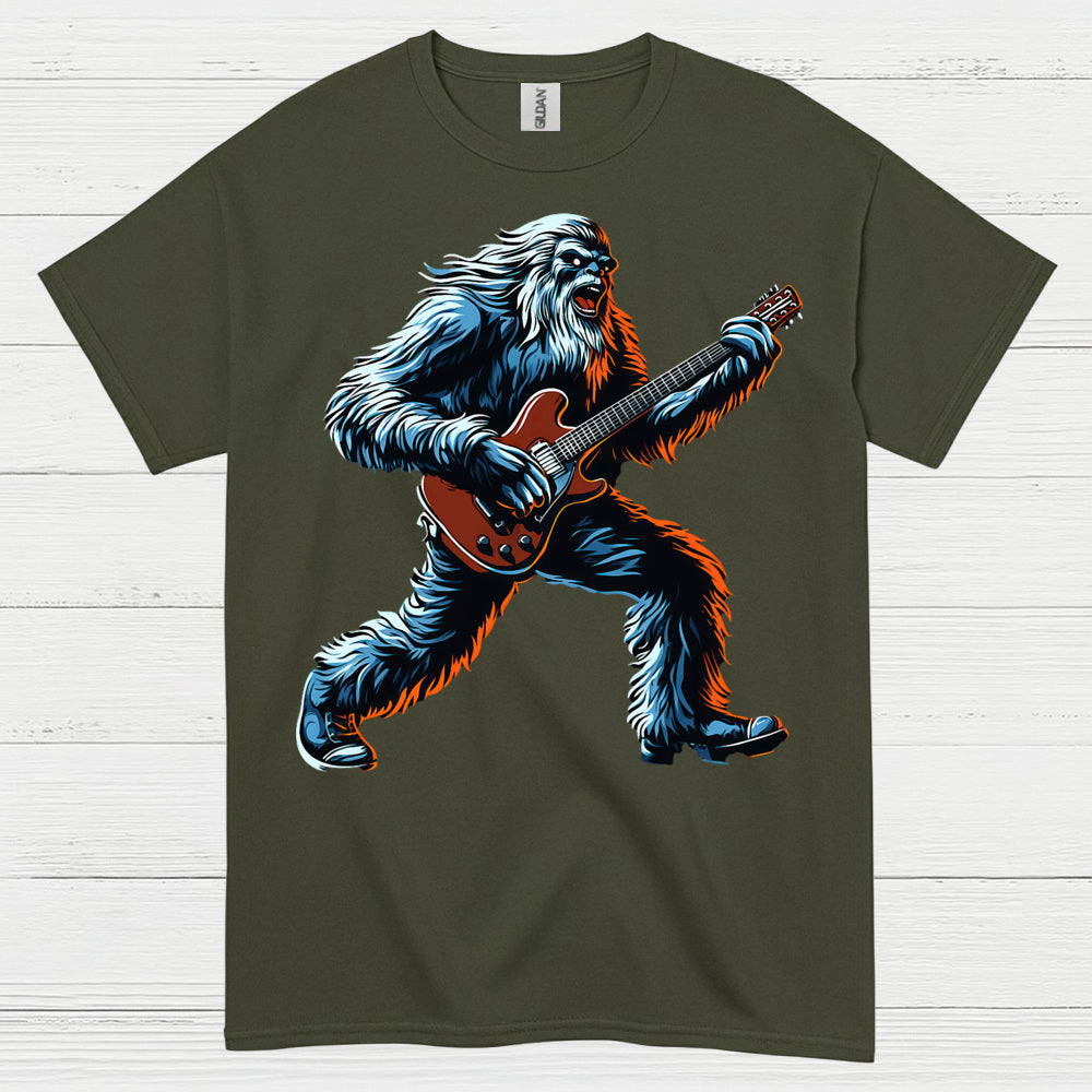 Rock Guitar Bigfoot T Shirt