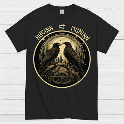 Huginn And Muninn Raven T Shirt