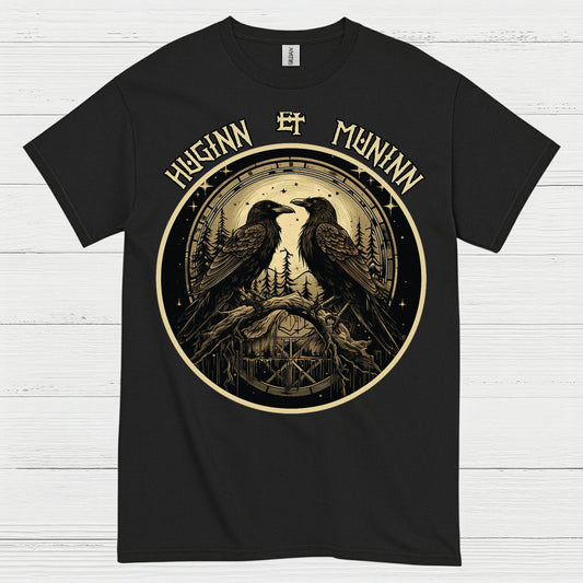 Huginn And Muninn Raven T Shirt
