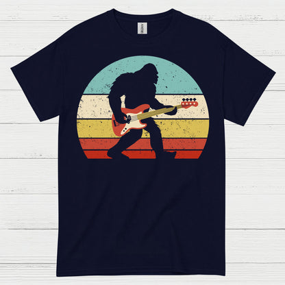 Bigfoot Bass Guitar Retro T Shirt