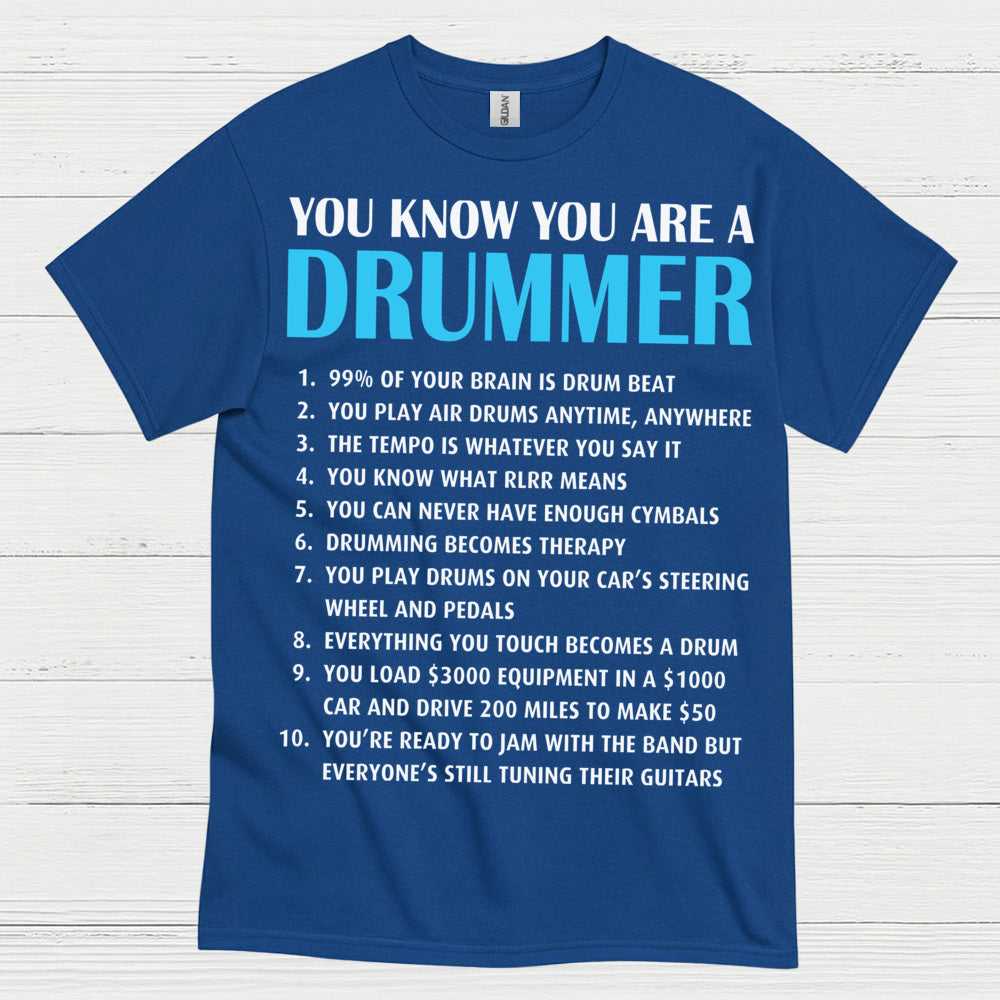 Living The Beat Drummer T Shirt