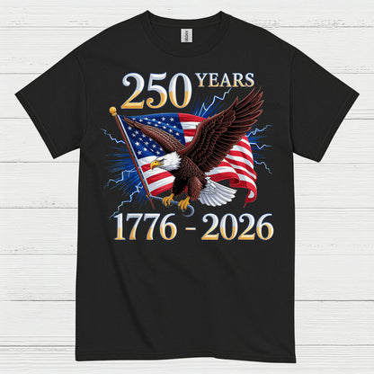 1776–2026 American Independence Eagle Anniversary T Shirt