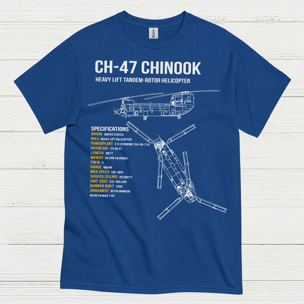 CH-47 Chinook Heavy Lift Aviation T Shirt