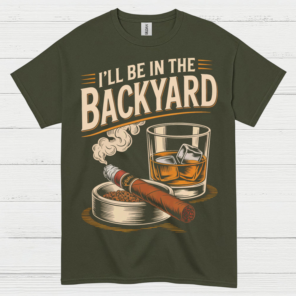 Backyard Nights Cigar And Whiskey T Shirt