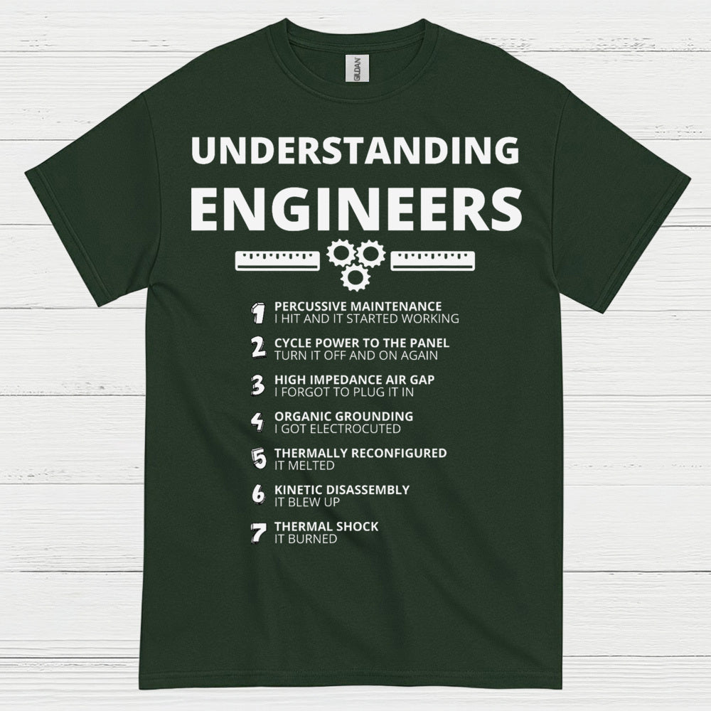 Understanding Engineers T Shirt Funny Engineering Humor Tee