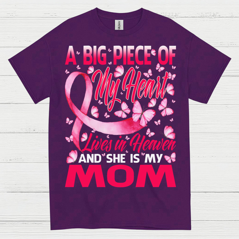 Breast Cancer Mom Memorial Butterfly T Shirt