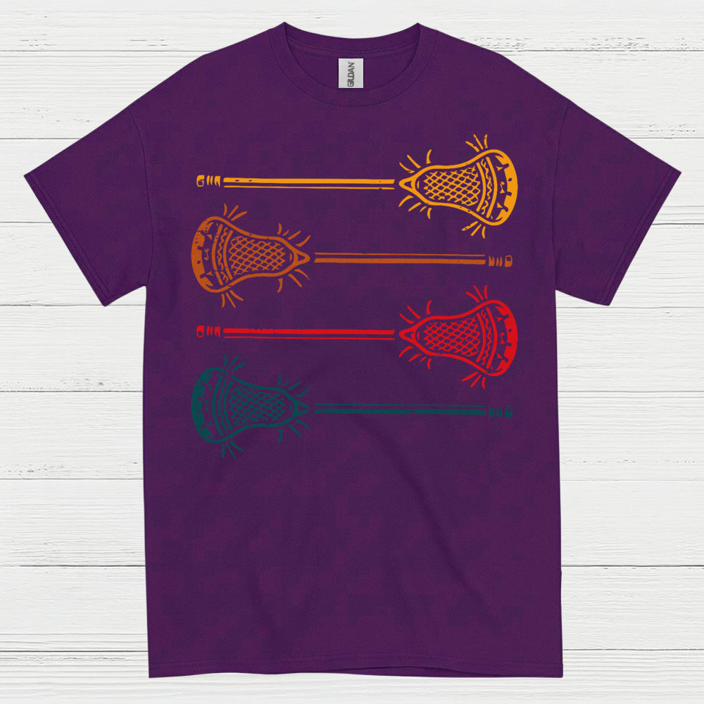 Vintage Lacrosse Sticks Retro T Shirt