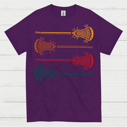 Vintage Lacrosse Sticks Retro T Shirt