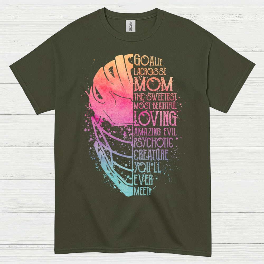 Goalie Lacrosse Mom Funny Family T Shirt