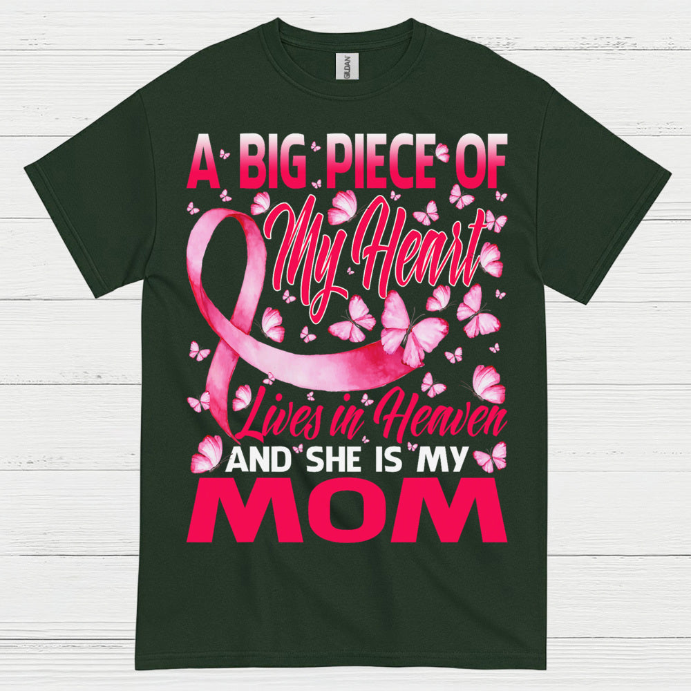 Breast Cancer Mom Memorial Butterfly T Shirt